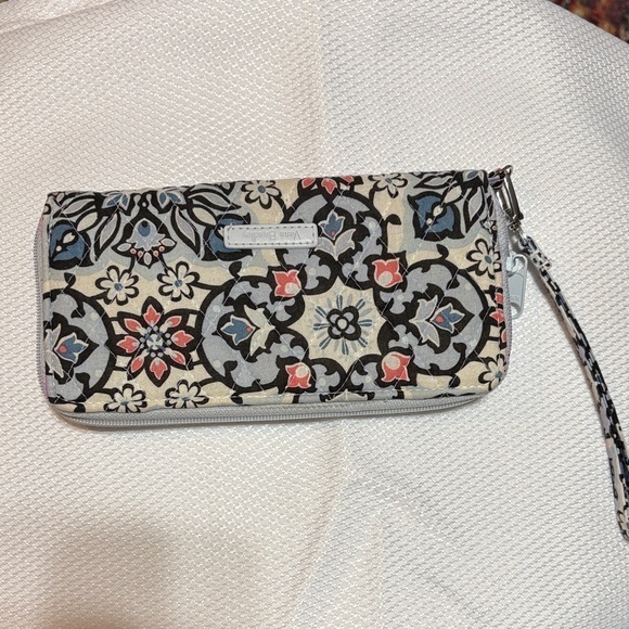 Vera Bradley Accessories - Vera Bradley Black and Gray Floral Wristlet